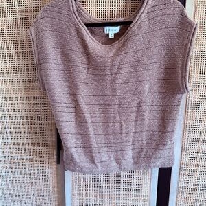 Evereve Knit Tank in Warm Taupe